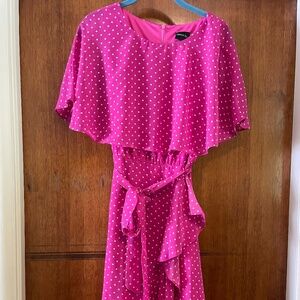 Maison Tara Pretty in Pink and White Polka Dot Dress